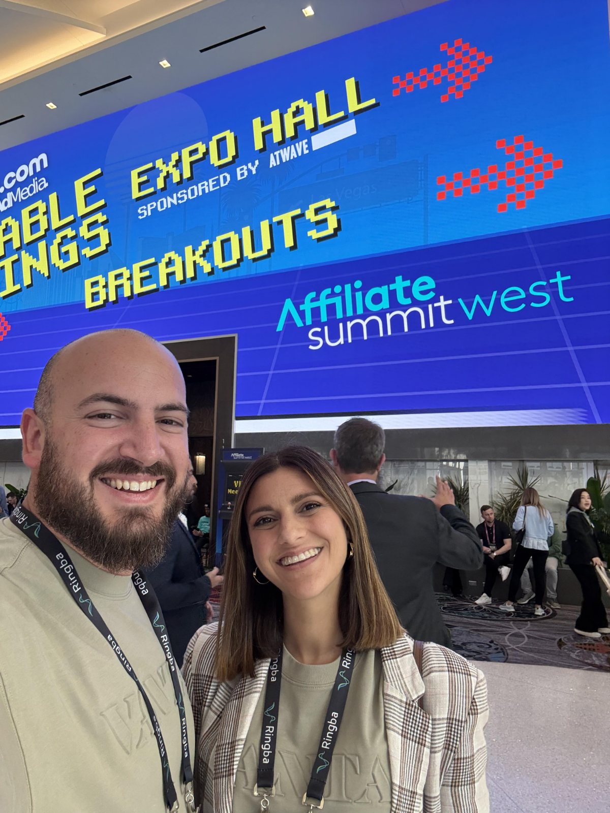 Josh and Sonia together at an industry event