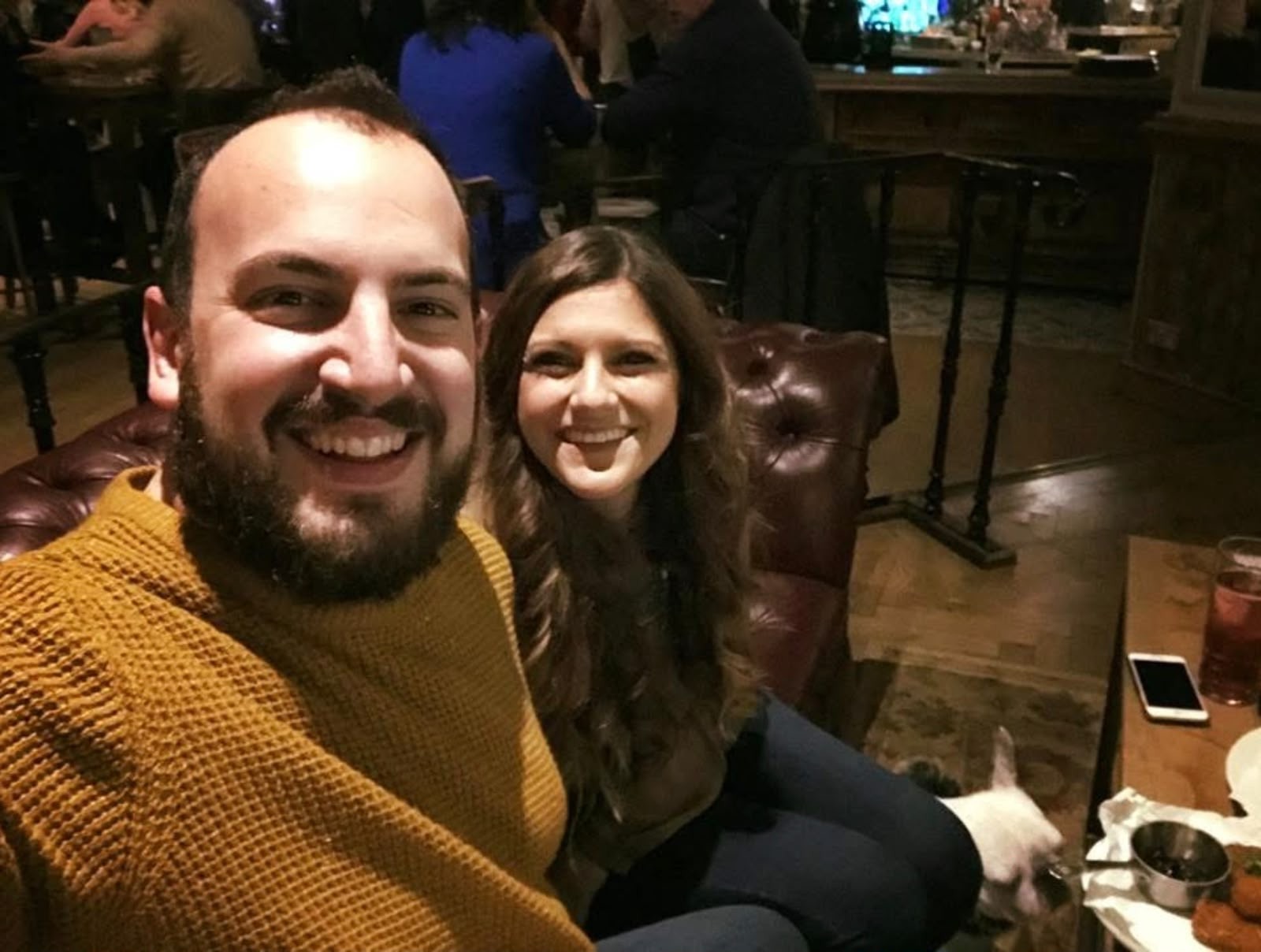 Josh and Sonia smiling together
